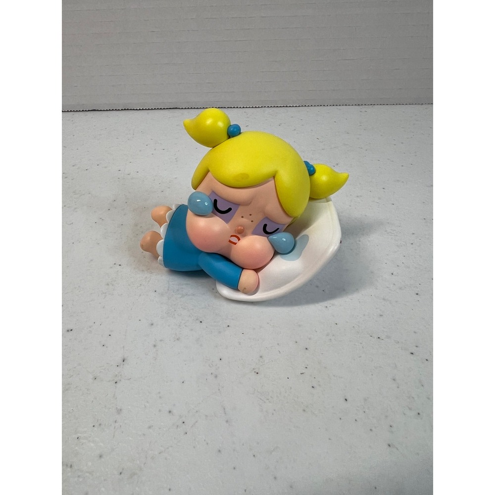 Pop Mart Crybaby Crying Again Series Vinyl Figure Blonde Girl on Pillow Toy